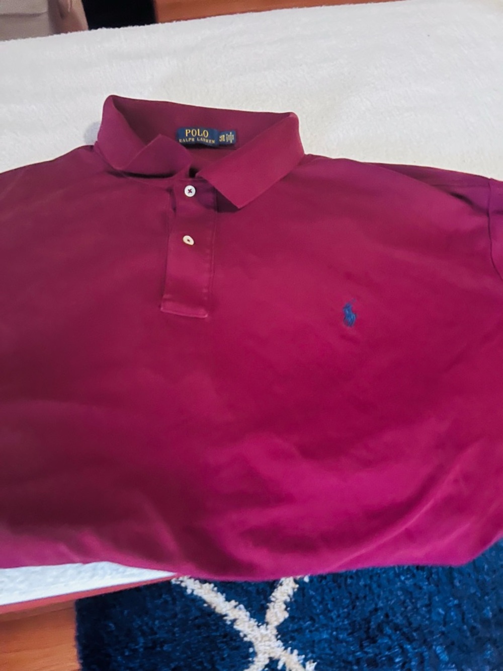 Ralph Lauren Men’s Burgundy Polo with Blue Pony